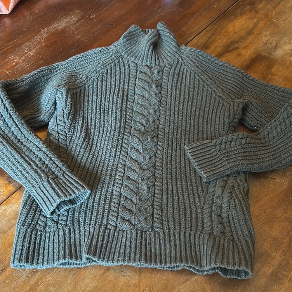 lululemon athletica Cable Knit Turtleneck Sweater - Dark Gray